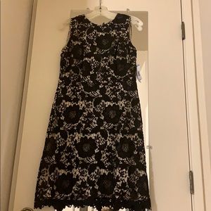 Lace overlay dress
